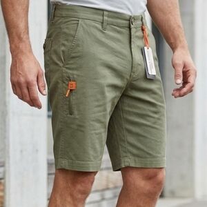Men's army green shorts